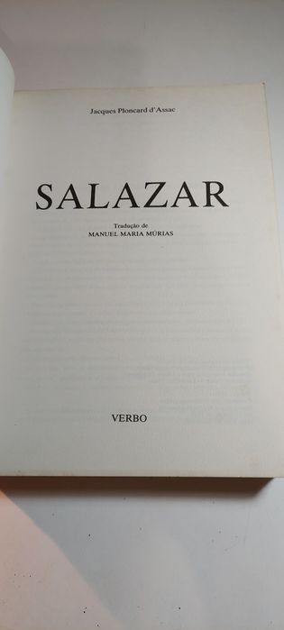 Salazar, A Vida e a Obra - J. Ploncard d'Assae (1989)