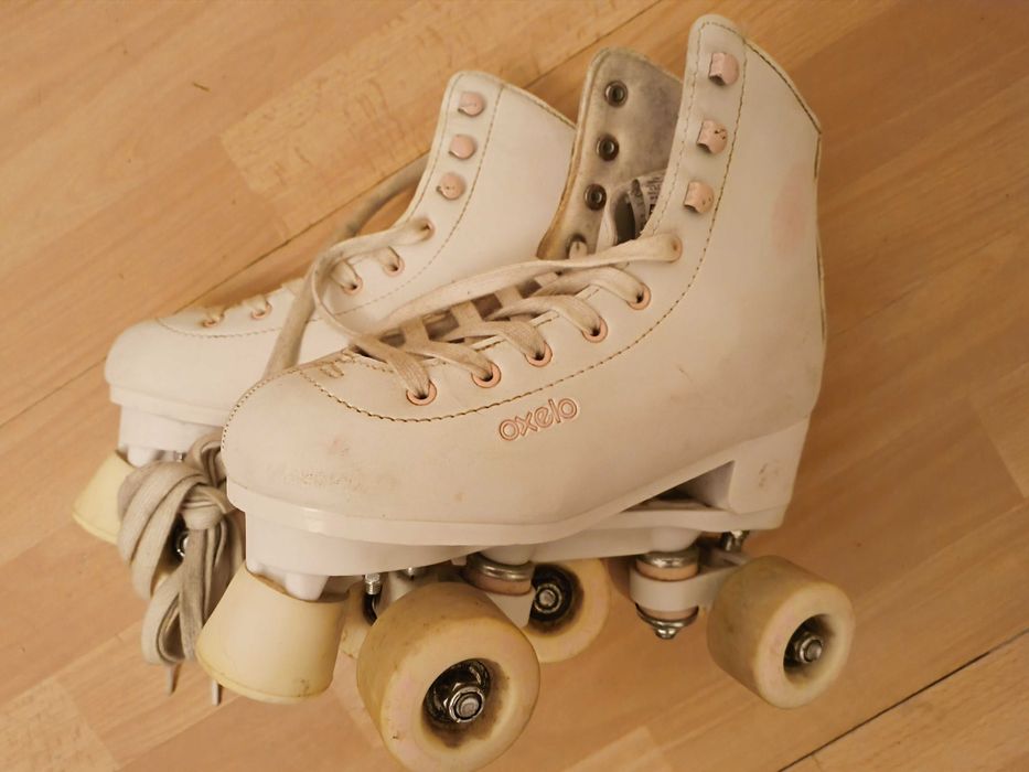Oxelo Patins de Patinagem Artística, 36, Branco