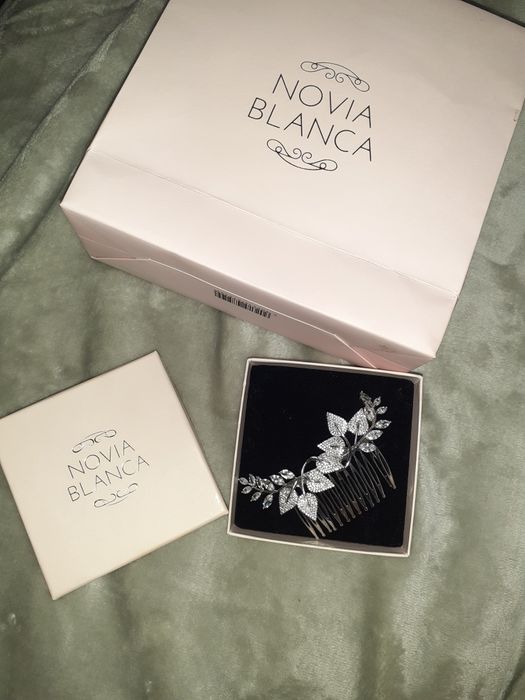 Grzebyk ślubny Novia Blanca