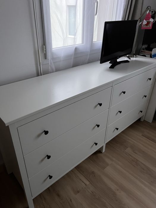 Cómoda Ikea KOPPANG 6 gavetas, branco