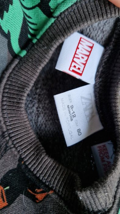 Костюм zara на хлопчика, кофта та штани zara, zara marvel 74-80см