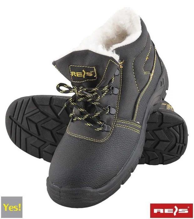 Робочі утеплені черевики, спецовзуття з металевим носком зима