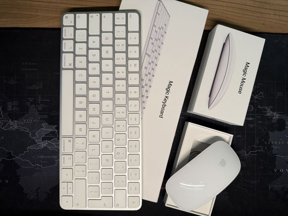 Zestaw Apple Magic Keyboard + Magic Mouse 2 – oryginał, stan jak nowy ...