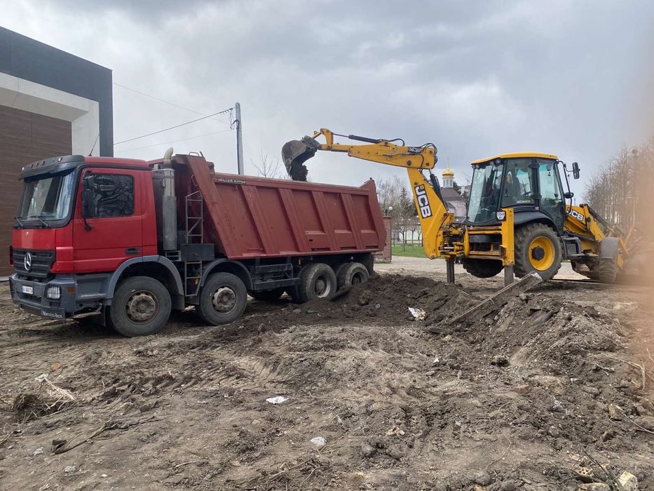 Услуги Экскаватора JCB-3CX.Услуги Самосвалов.Вывоз мусора.Киев и обл.