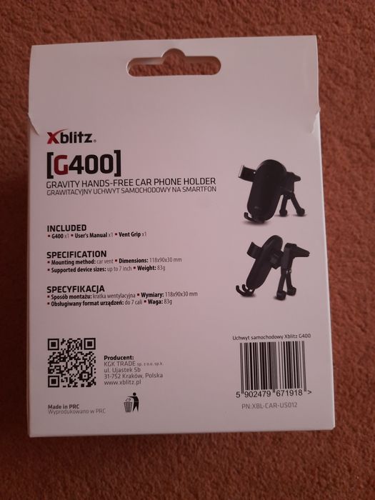 Uchwyt samochodowy na telefon