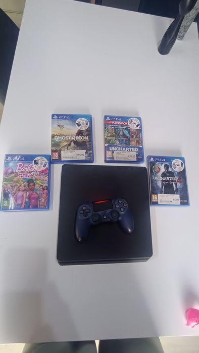 Ps4 Slim 500 gb garantia + jogos