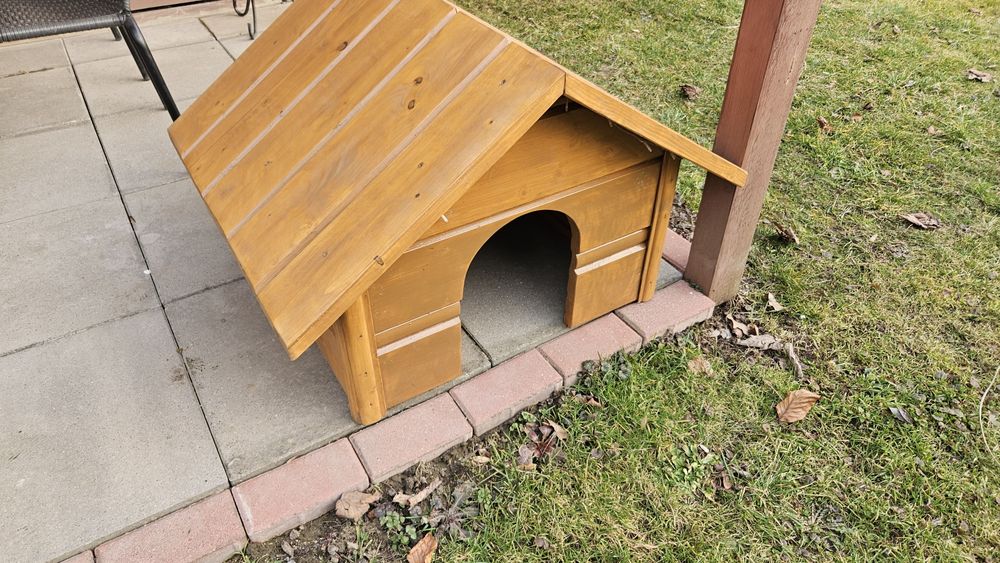 Buda drewniana dla psa