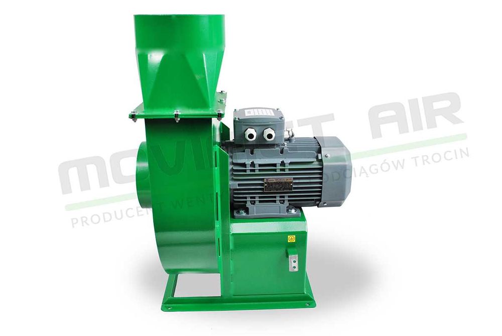 Wentylator, dmuchawa 3kW – nowy, do odciągu trocin, wiórów, granulatów