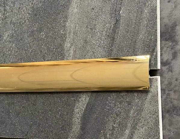 Латуний поріг TIS 40мм із прихованим кріпленням/ Латуный порог Україна