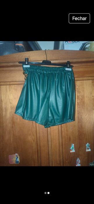 Calção / Saia mulher napa