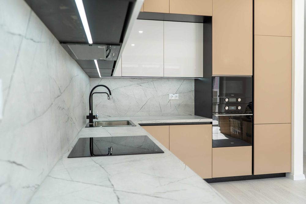 Кухня на замовлення, меблі на замовлення, Кухня Капучіно, під ключ