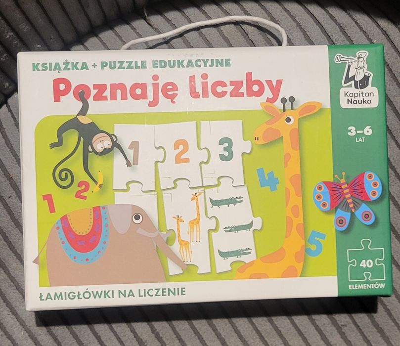 Poznaję liczby puzzle Kapitan Nauka