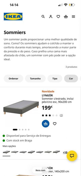 Sommier camas individuais ou casal - IKEA