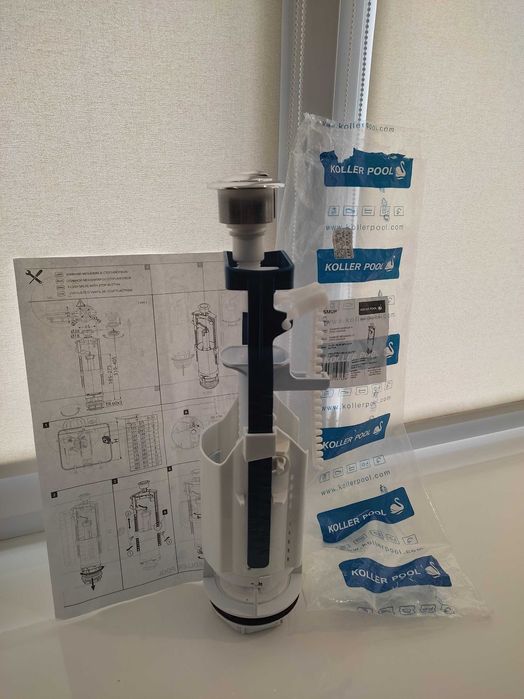 Сливной механизм для бачка со стоп- кнопкой 590x390x430 (KollerPool)