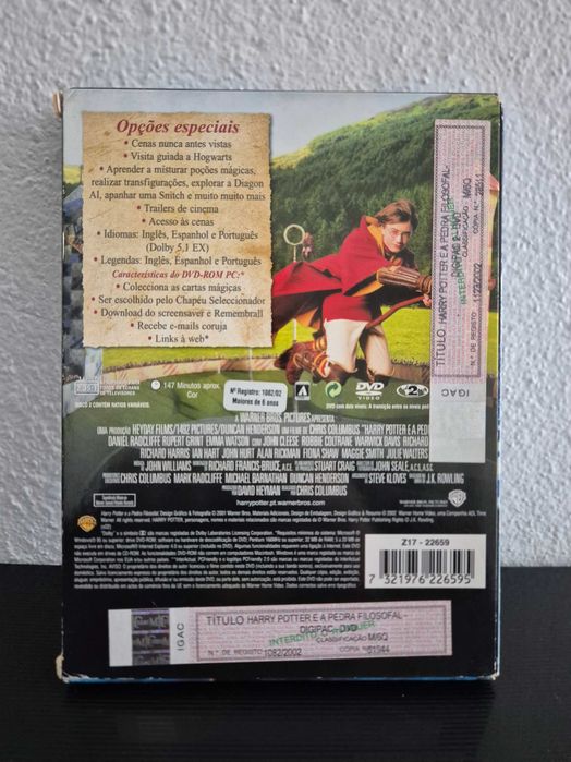 DVD Duplo Harry Potter e a Pedra Filosofal (Edição Especial)