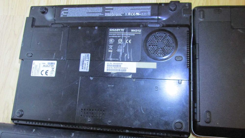 Laptopy 6 szt Hp Toshiba Dell Gigabite