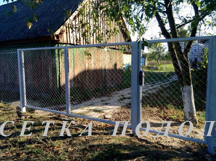 Забор, Паркан із сітки рабиці