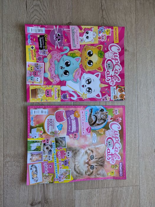 2 magazyny Cupcake cats, gazetka cup cake cats