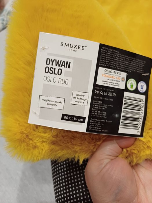 Dywan Oslo 60 ×115  cm żółty nowy.