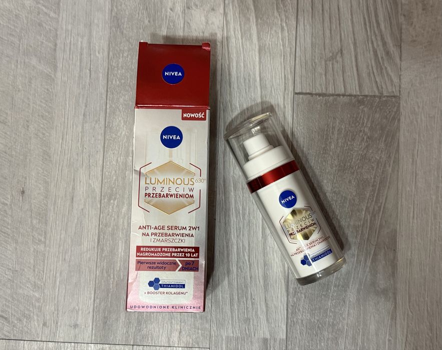 Krem NIVEA Luminous 630 Anti-Age Serum 2w1 na przebarwienia i zmarszczki