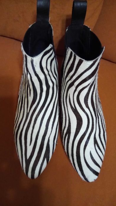 Челсі Ботінки з хутра поні