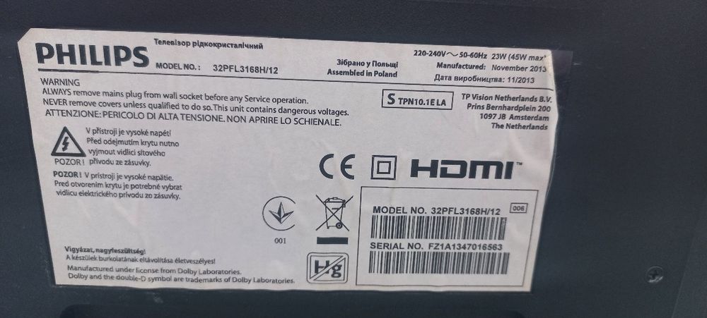 Sprzedam TV Philips 32