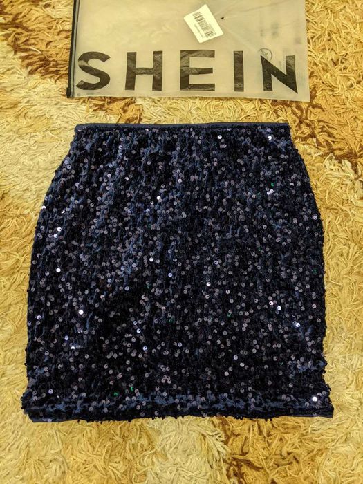 Спідниця Shein Юбка в паетках Новая с биркой W25-W27 XS - S святкова