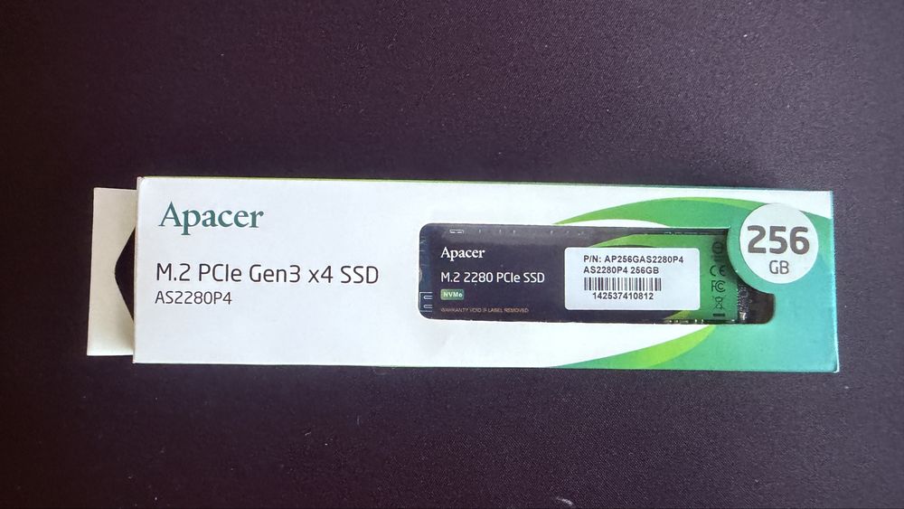 Накопичувач SSD M.2 2280 256GB Apacer НОВИЙ в упаковці