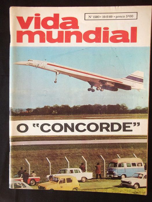 Revista Vida Mundial n.º 1580 de 19/09/69 Concorde