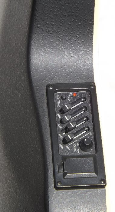 Guitarra tipo ovation castanha tigre