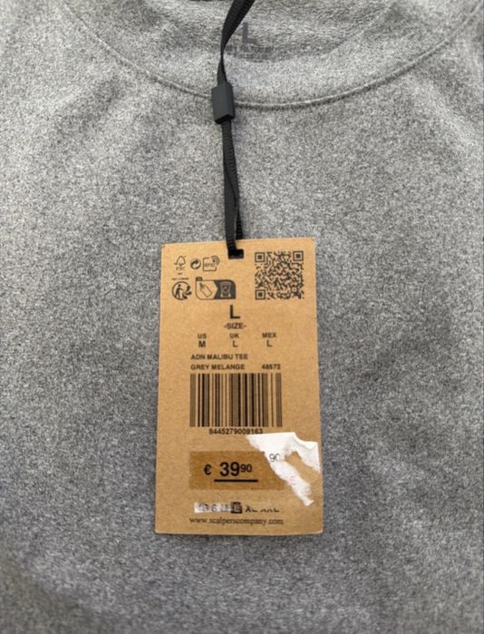 T-shirt Scalpers Adn Malibu Tee, grey melange