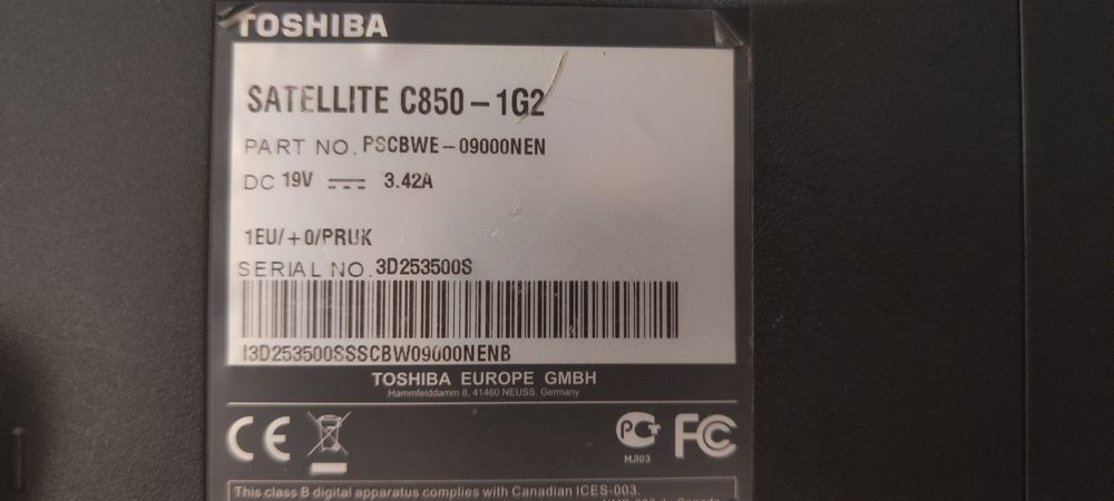 Toshiba satellite c850 - 1g2 do internetu lub pisania dokumentów