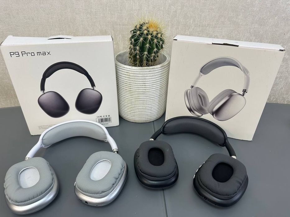 Наушники P9 Pro Max Bluetooth
(черные и белые).