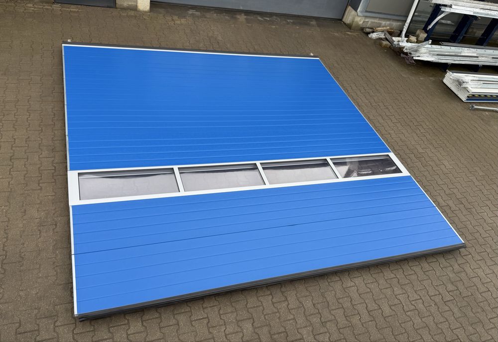 Brama 450 x 450 dwie sztuki panelowa segmentowa garażowa przemysłowa