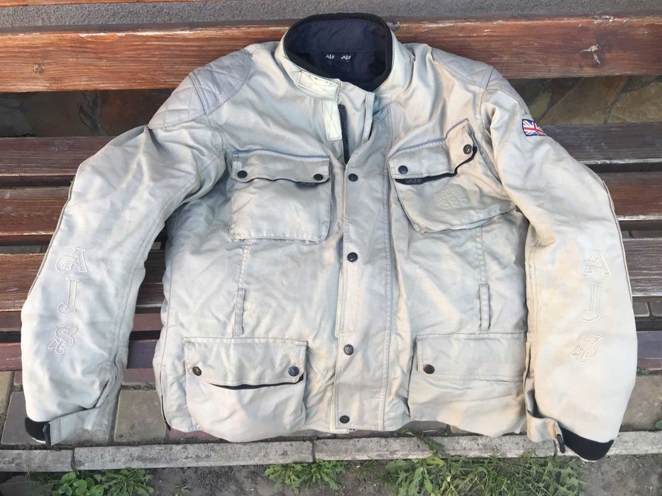 Мотокуртка сіра XL