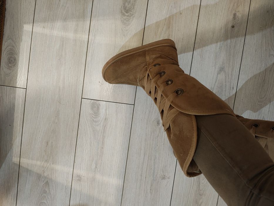 Śniegowce wysokie rozmiar 39 (małe 39 /38) • wkładka 24,2 cm