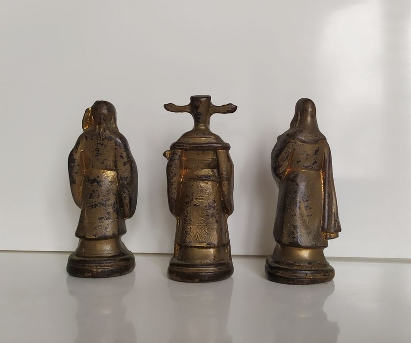 Фигурки, всадник, монахи, львы .
