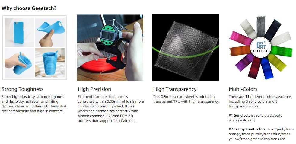 Гнучкий філамент 1кг (пластик для 3д друку)в асоритменті HS\HF\AMS-TPU
