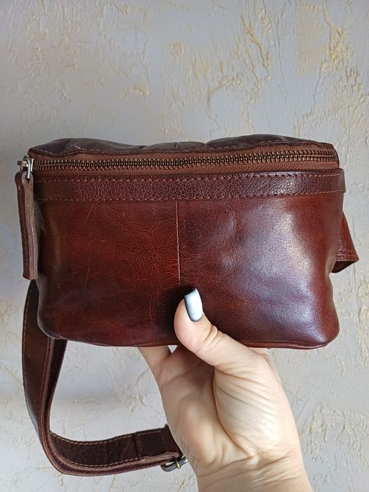 Мужская поясная сумка Varese натуральная кожа