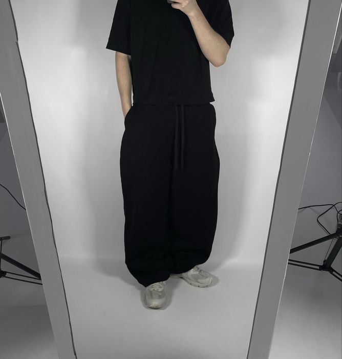 Широкі чорні штани спортивки BAGGY SWEATPANTS широкие штаны бегги
