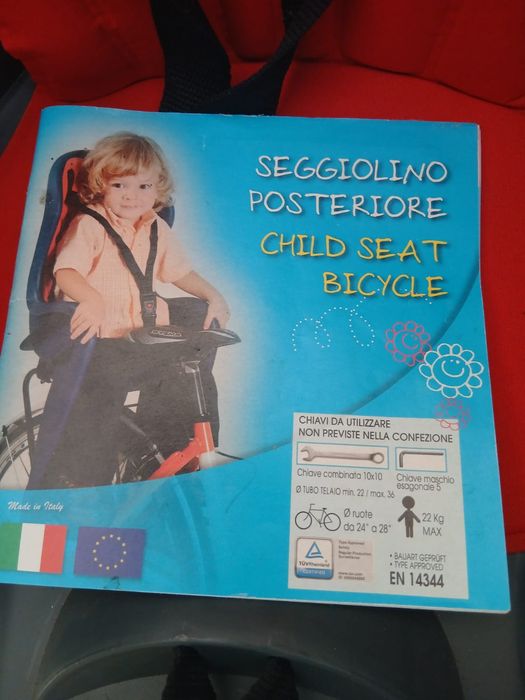 Fotelik rowerowy dla dziecka