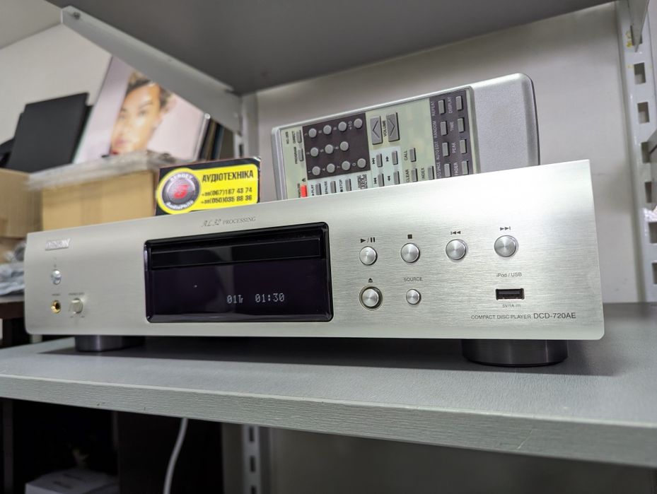 Р-в! Denon DCD-720AE. CD Player. ЦАП Burr Brown PCM5142. USB.