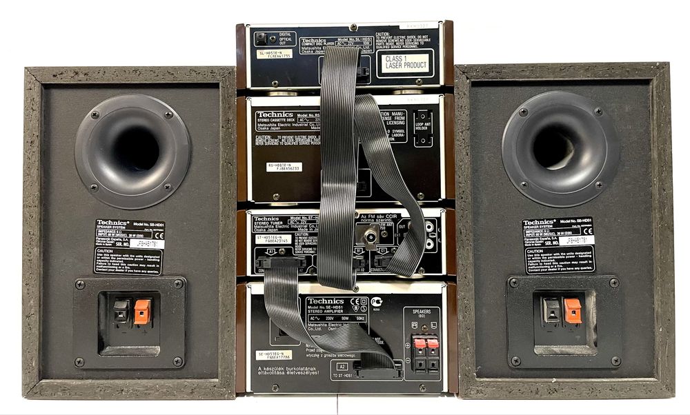 TECHNICS HD-51 Wieża Stereo, Kolumny Technics + Oryginalny Pilot