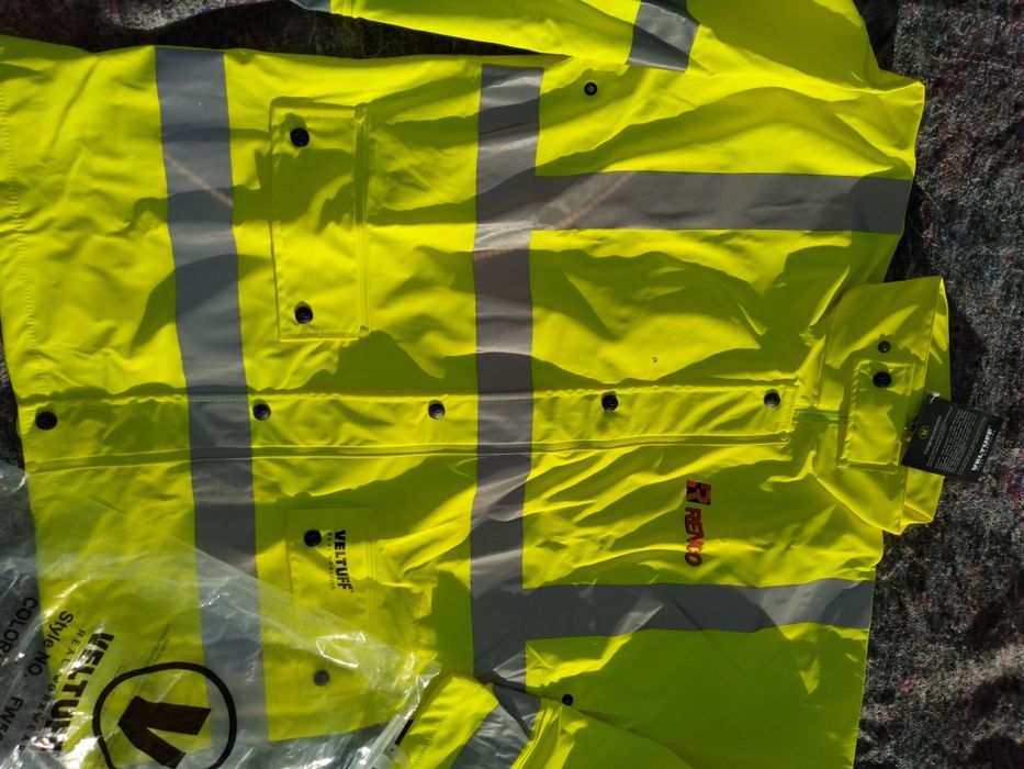 Kurtka ortalionowa robocza odblaskowa rozm. XL NOWA