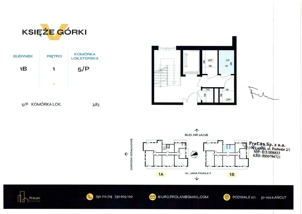 Nowe mieszkanie 52,83m2 3 pokoje, II piętro, KS. Górki