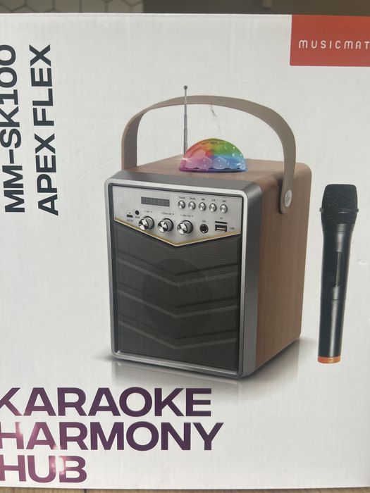 Zestaw Do karaoke MUSICMATE MM-SK100 Mikrofon Karaoke Biały