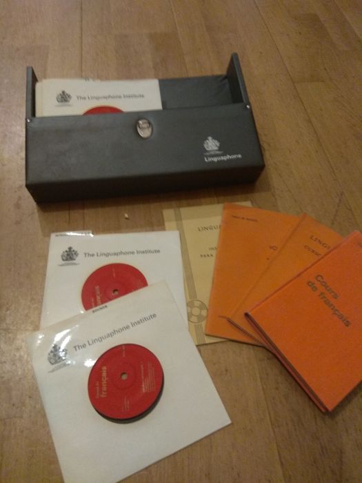 Vintage: Curso de francês em VINIL