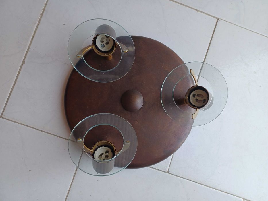 2 Iron Wall/Ceiling Sconces - Chestnut/Gold64861606941569122