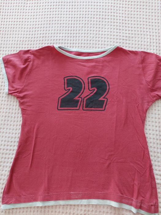 T-shirt vermelha 22 tam M/L