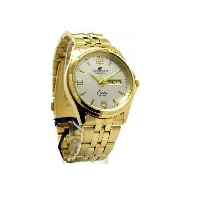 Piękny Złoty Zegarek męski Timemaster 109/01  / Black Jack Sulechów